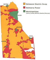 Delaware Electricity Map