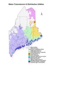 Maine electric utility map