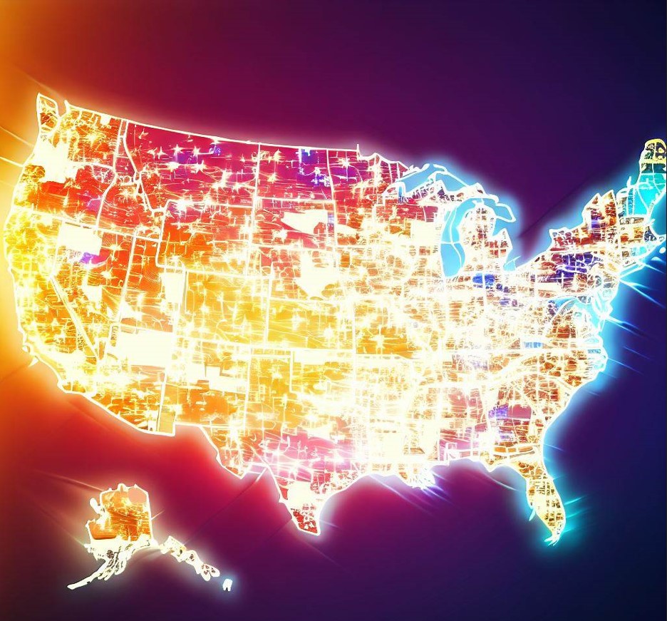 commercial electricity supply US highest usage