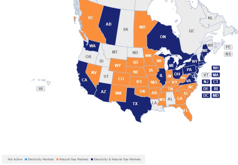 energy deregulation map energy deregulation map