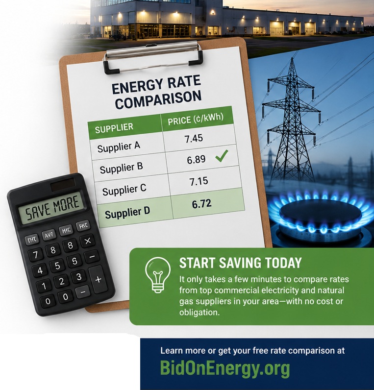 Commercial Electricity suppliers bidonenergy